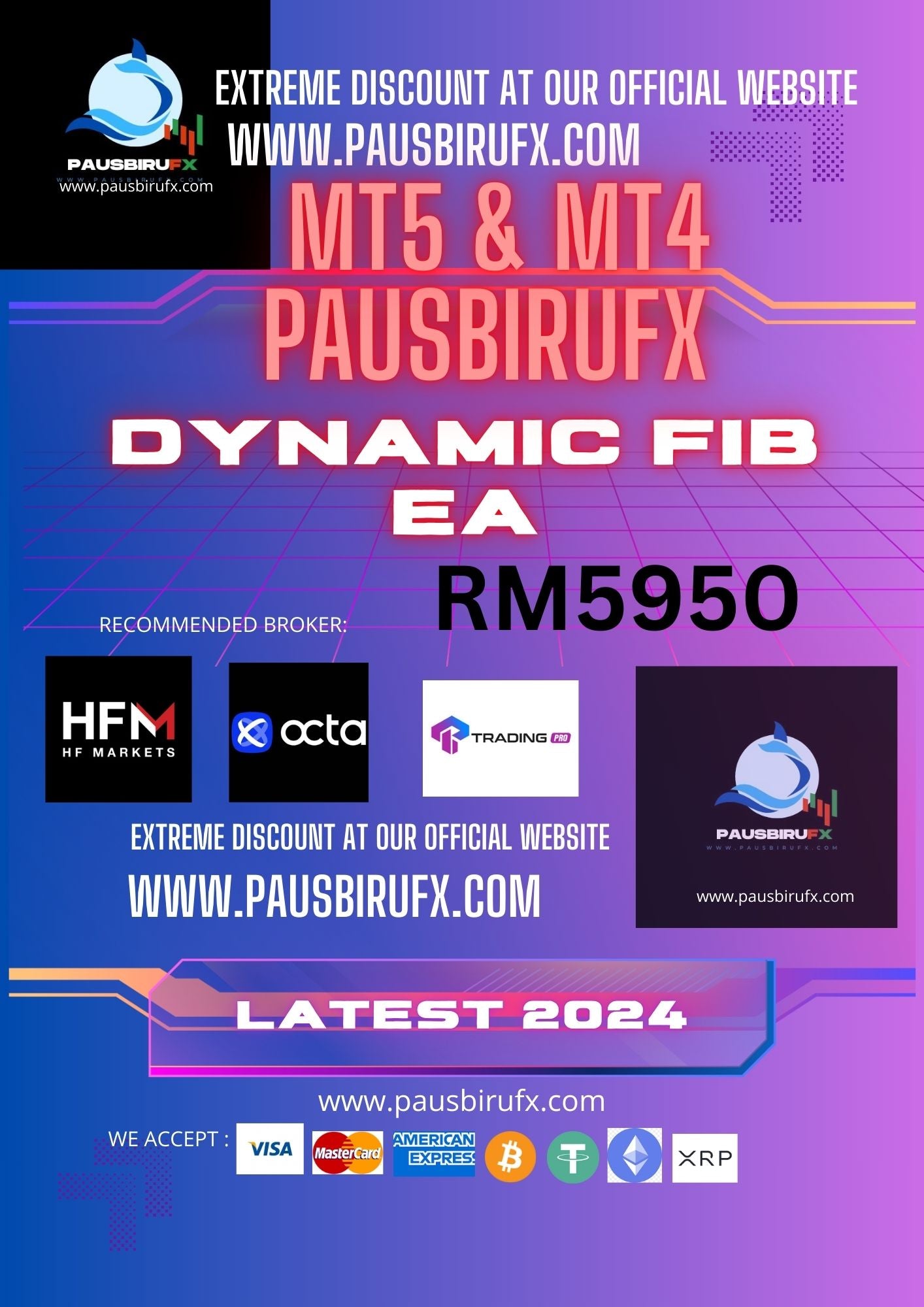 Dynamic Fib EA AutoTrade Robot for MT4/MT5