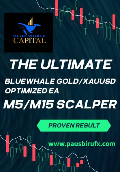 King Autotrade Gold Blue Whale Fast Profit Gold Xauusd Scalper EA ROBOT Expert Advisor Forex Auto Trader bbma engulfing RSI moving average