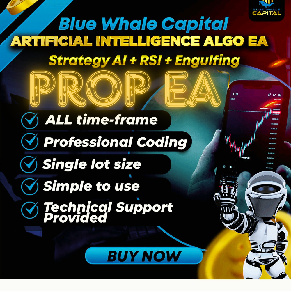 🔥 PROP FIRM EXPERT ADVISOR BLUE WHALE CAP 🔥